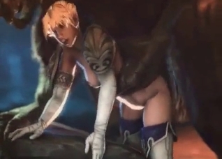 Horny girl getting destroyed by a hung animal