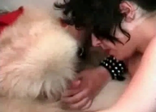 Horny mutt gets a sloppy blowjob in HD
