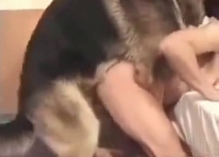 Submissive dude fucking by a cur