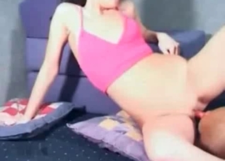 Sleepy doggo seduced by a naked slut